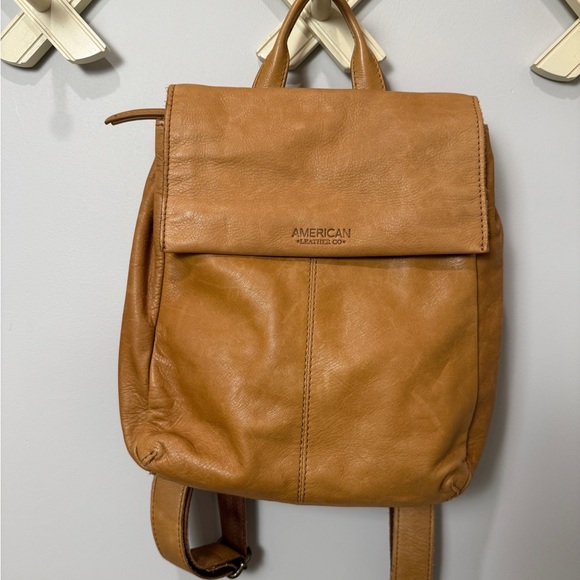 American Leather Co. Leather Liberty Backpack Tan - Picture 2 of 7